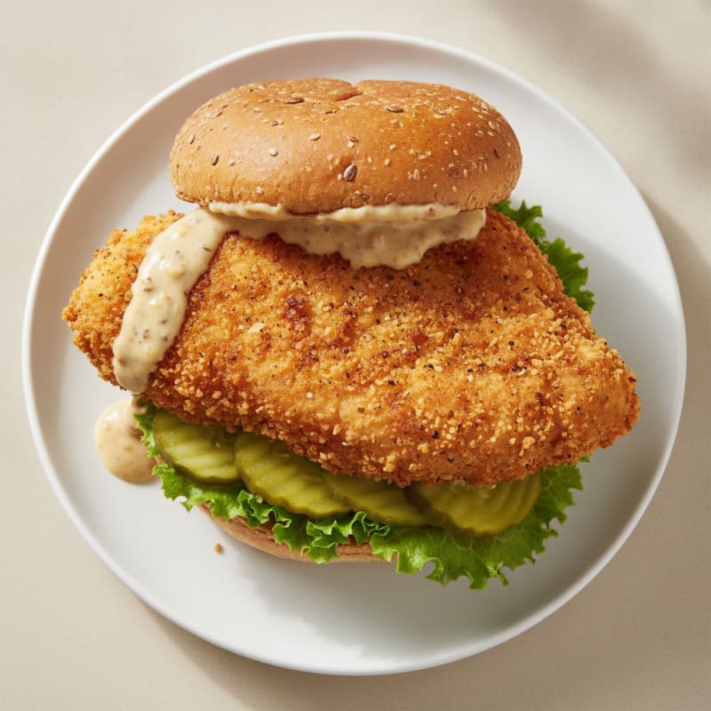 Buttermilk Fried Chicken Sandwich with Pickles