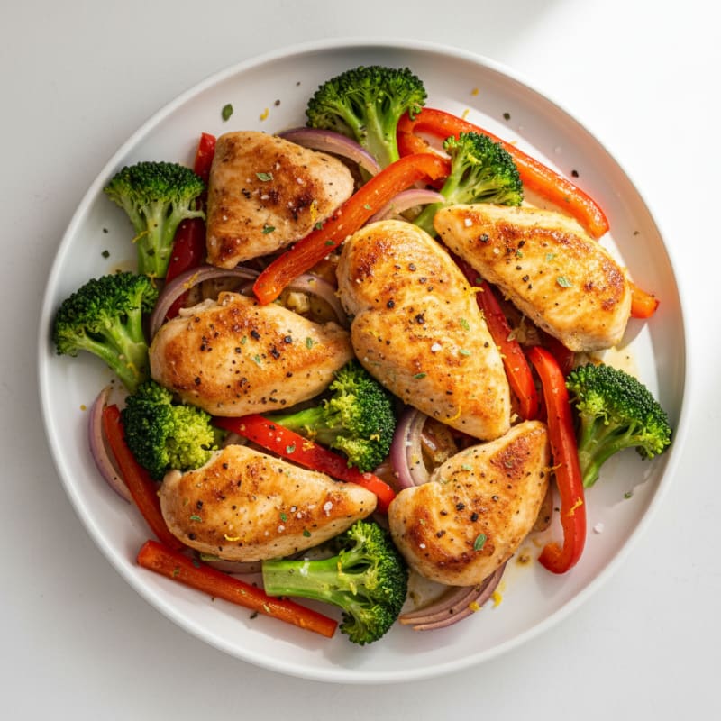 Sheet Pan Lemon Herb Chicken and Veggies