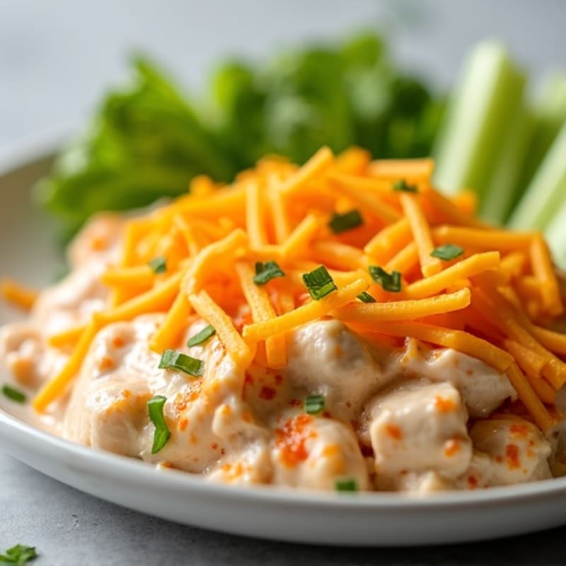 Creamy Greek Yogurt Buffalo Chicken Dip