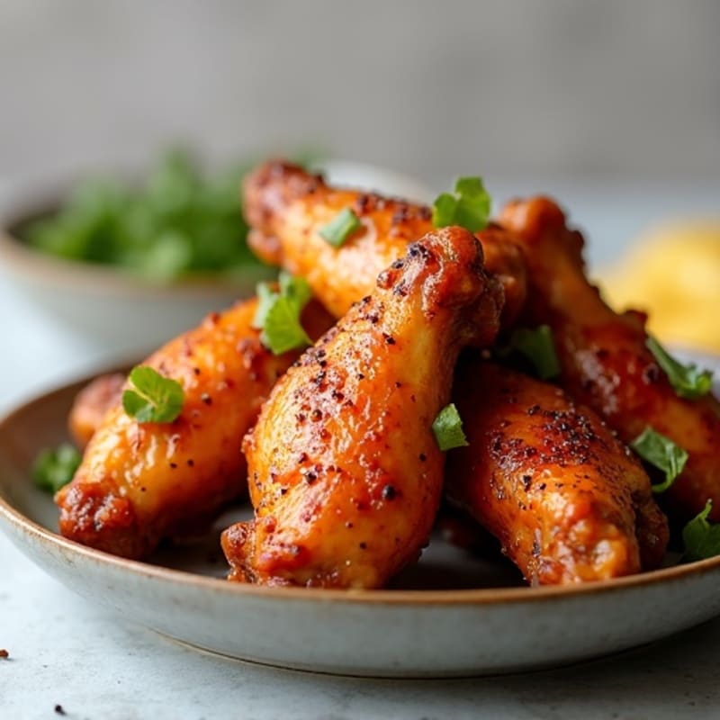 Crispy Baked Honey-Garlic Chicken Wings