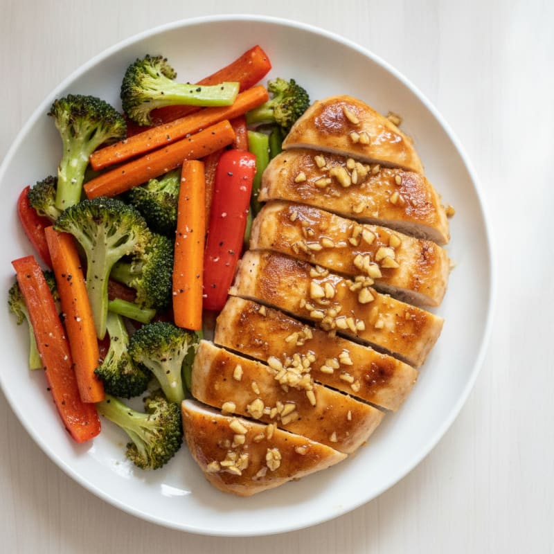 Teriyaki Chicken with Roasted Vegetables