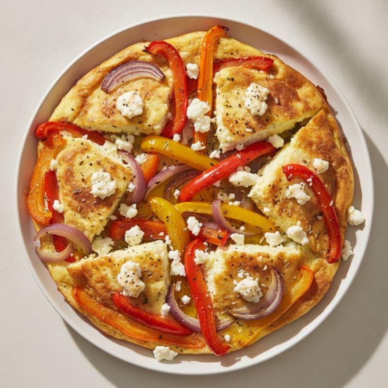 Sheet Pan Eggs with Roasted Peppers