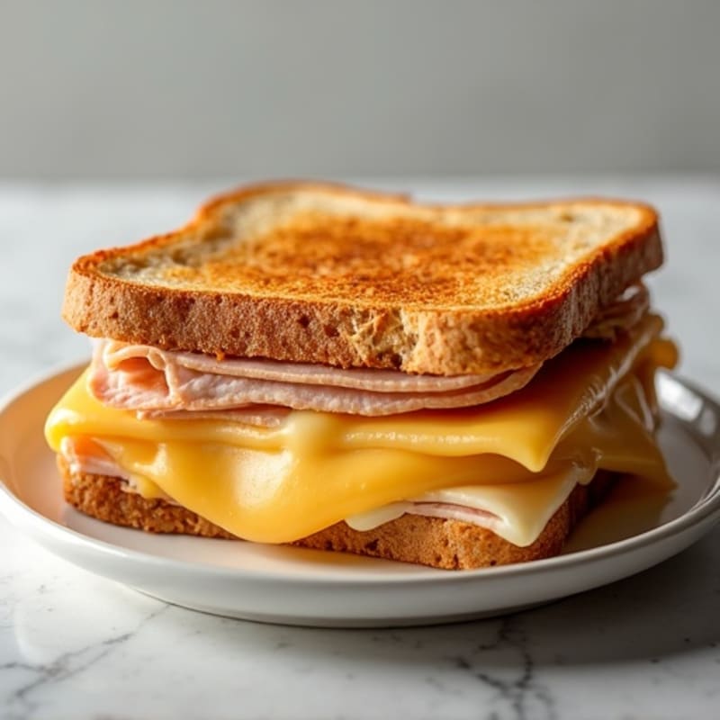 Crispy Three-Cheese Sourdough Melt