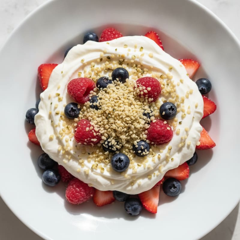 Greek Yogurt Protein Parfait with Mixed Berries