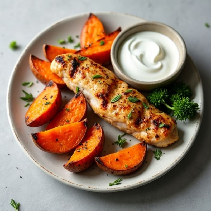 Crispy Herb-Roasted Sweet Potato Wedges