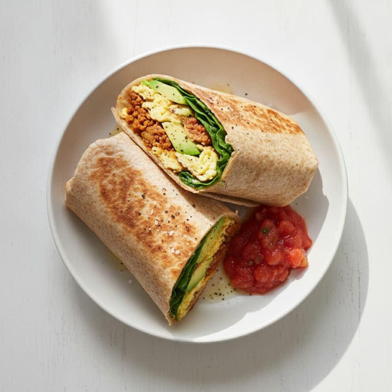 Hearty Chorizo and Egg Breakfast Burrito