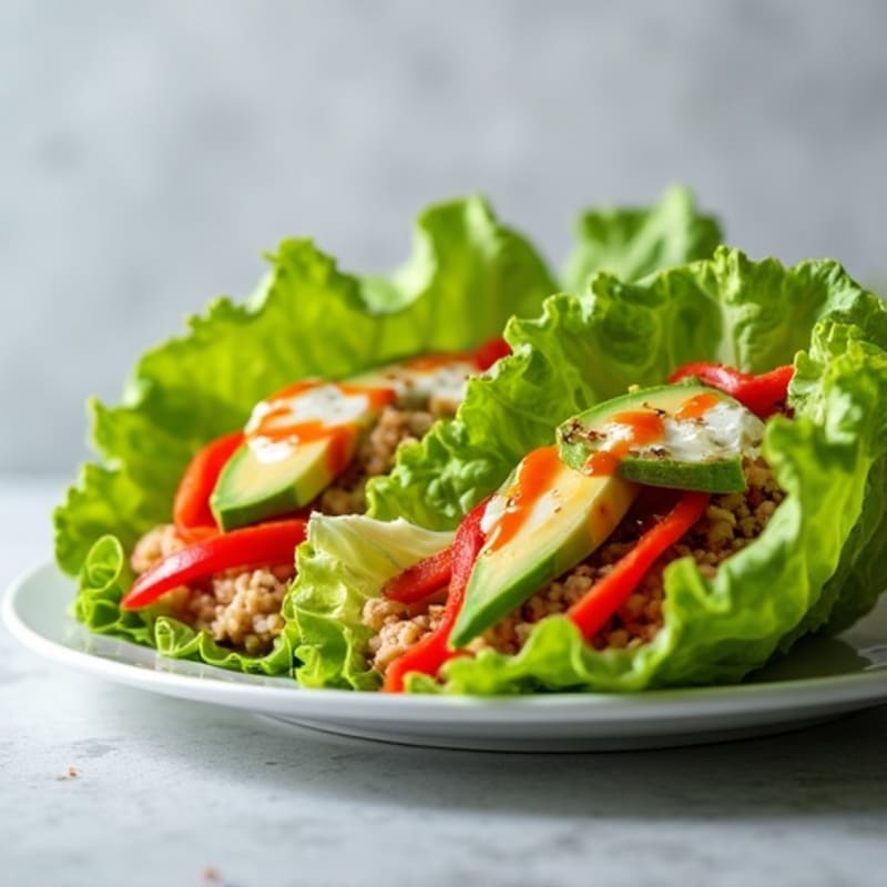 Spicy Sriracha Tuna Lettuce Wrap