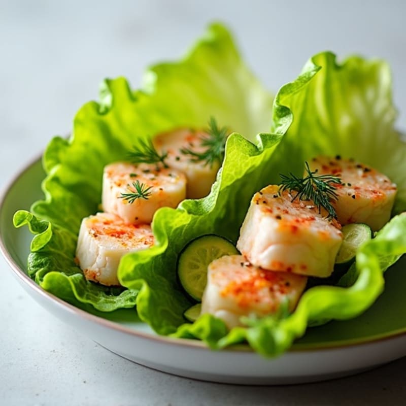 Fresh Lemon Dill Lobster Lettuce Wraps