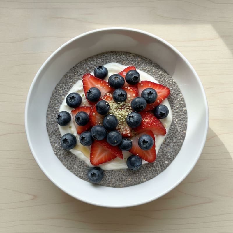 Berry Chia Seed Pudding Parfait
