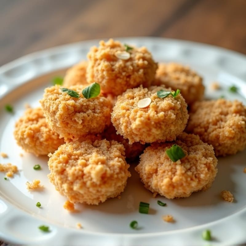 Crispy Almond-Crusted Baked Chicken Bites