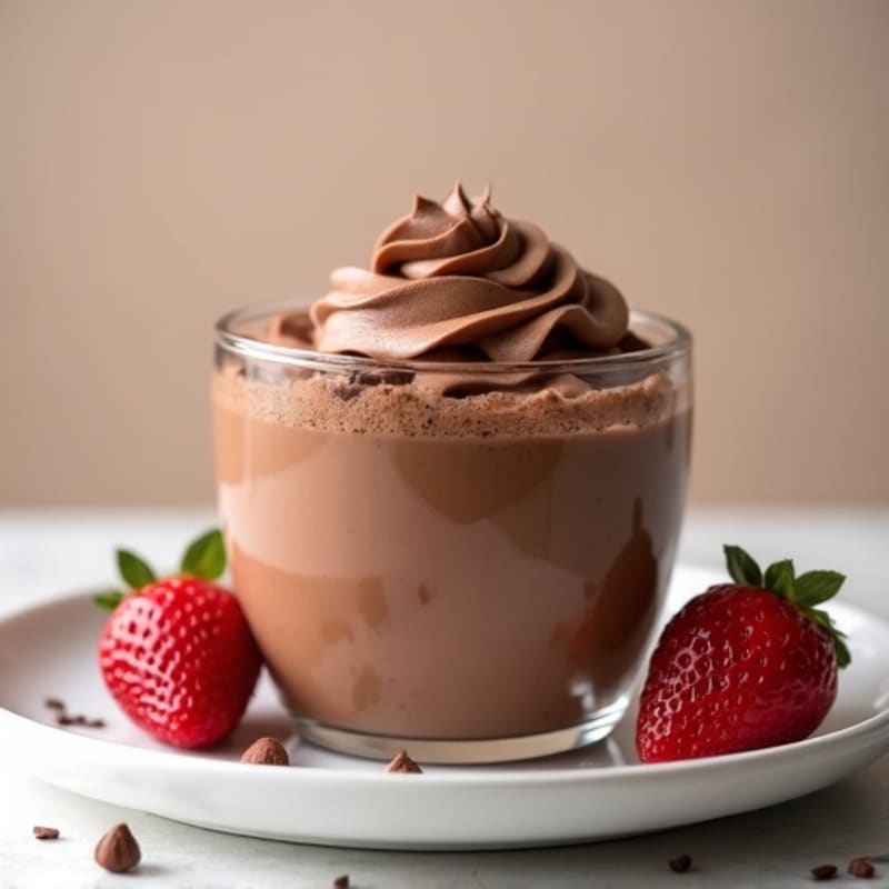 Silky Chocolate Protein Pudding with Greek Yogurt
