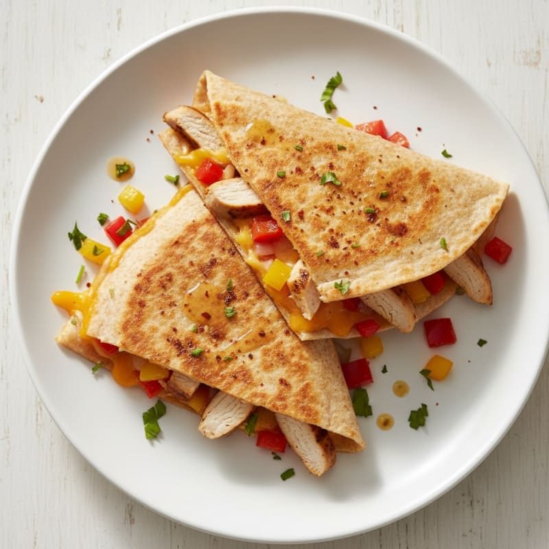 Chicken and Cheese Quesadillas