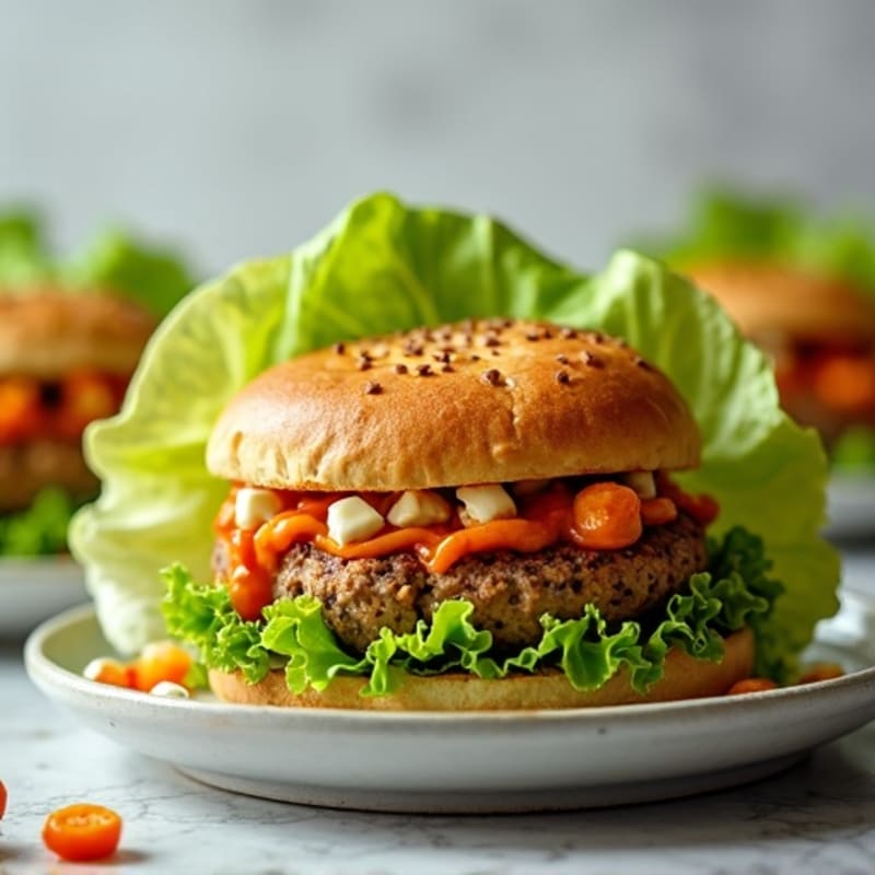 Spicy Buffalo Blue Cheese Turkey Burgers