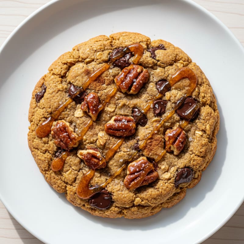 Crunchy Caramelized Pecan Chocolate Cookie