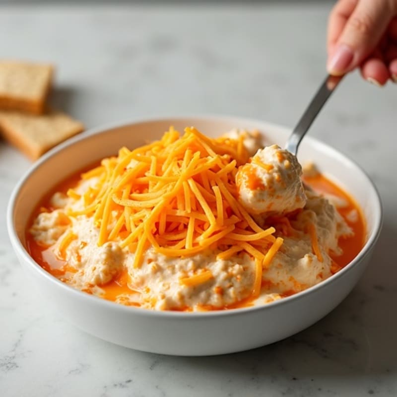 Lightened-Up Creamy Buffalo Chicken Dip