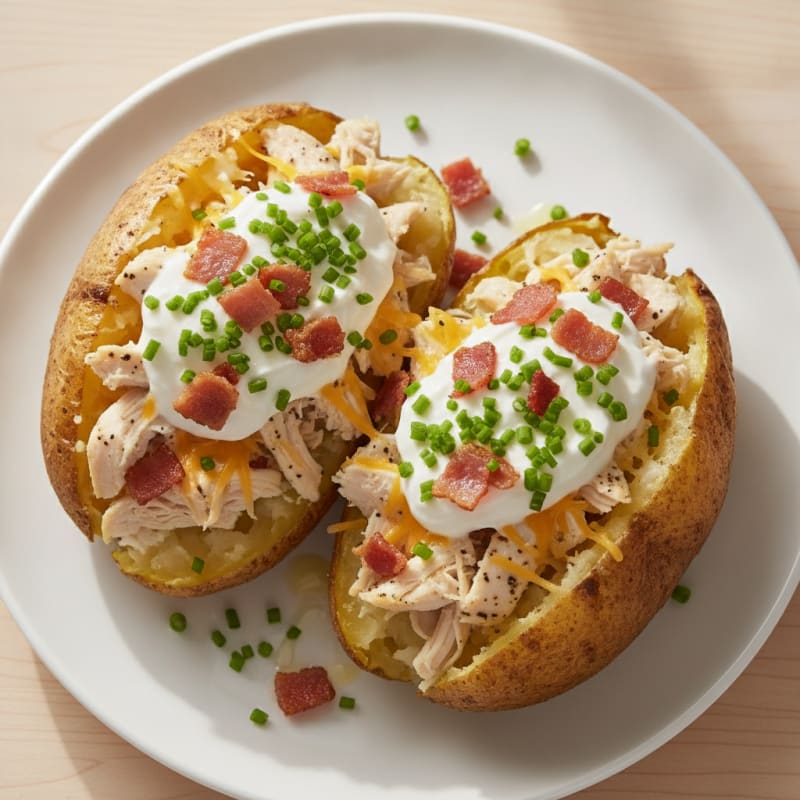 Loaded Baked Potatoes with Chives