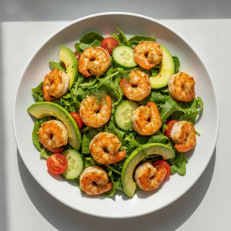 Lemon-Herb Shrimp and Avocado Salad
