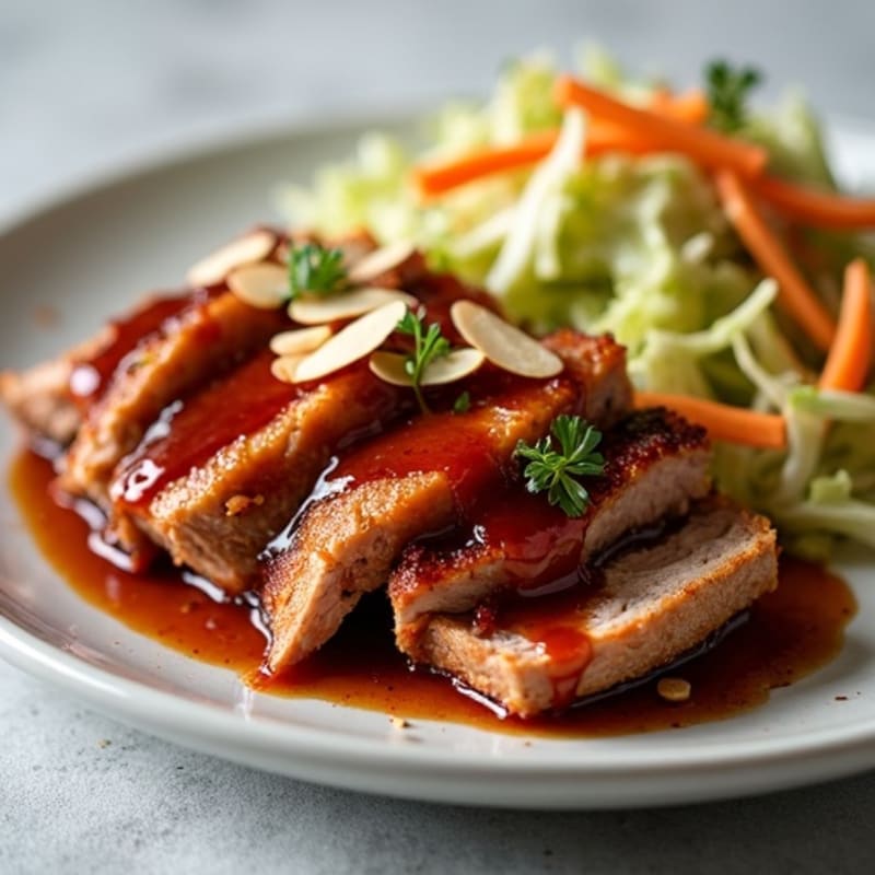 Slow Cooked BBQ Pulled Pork with Crunchy Slaw