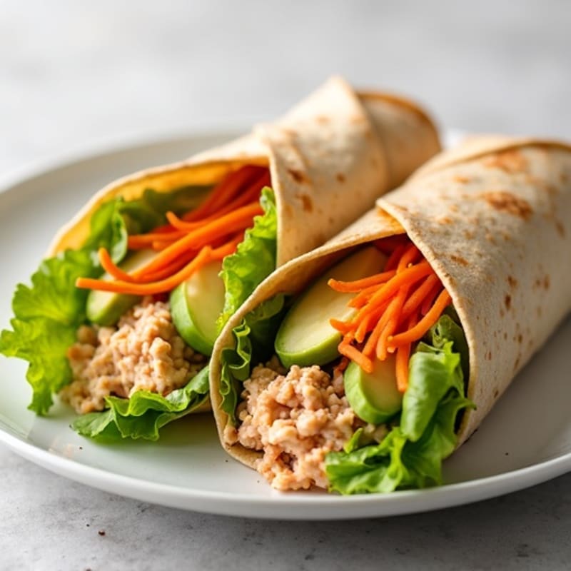 Fresh Spicy Tuna Wraps