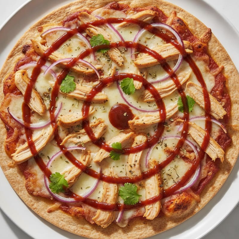 High-Protein BBQ Chicken Pizza