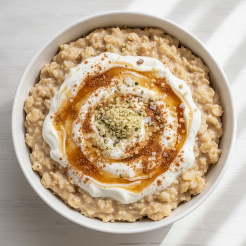 High Protein Maple Brown Sugar Oatmeal