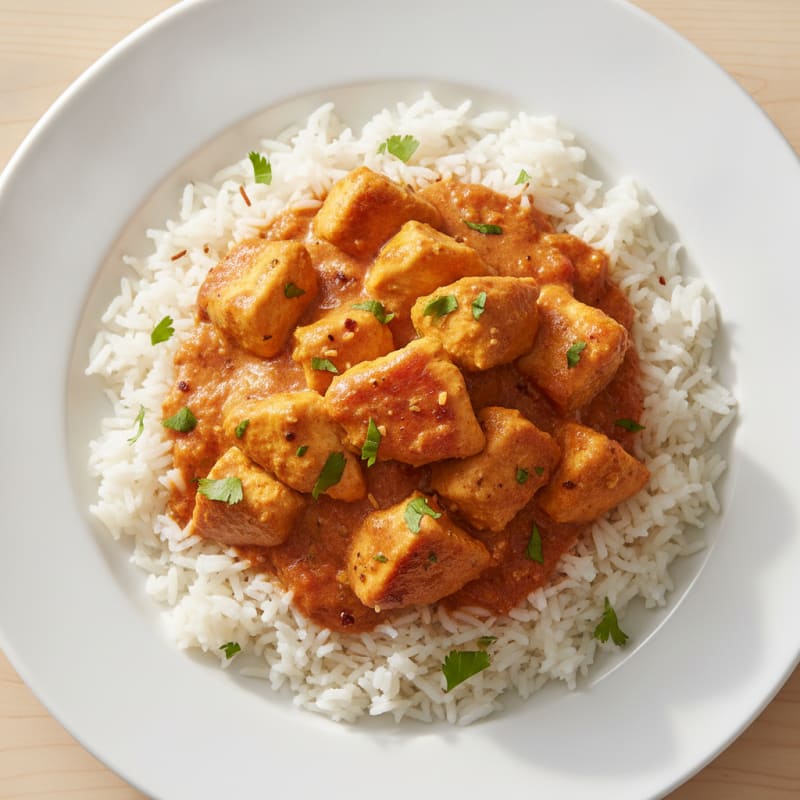 Spiced Butter Chicken with Basmati Rice