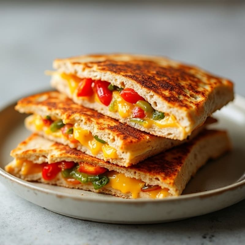 Crispy Sheet Pan Chicken and Bell Pepper Quesadillas