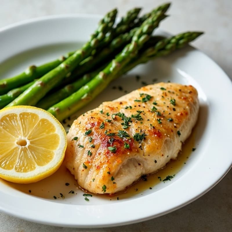 Sheet Pan Lemon Herb Chicken with Roasted Asparagus