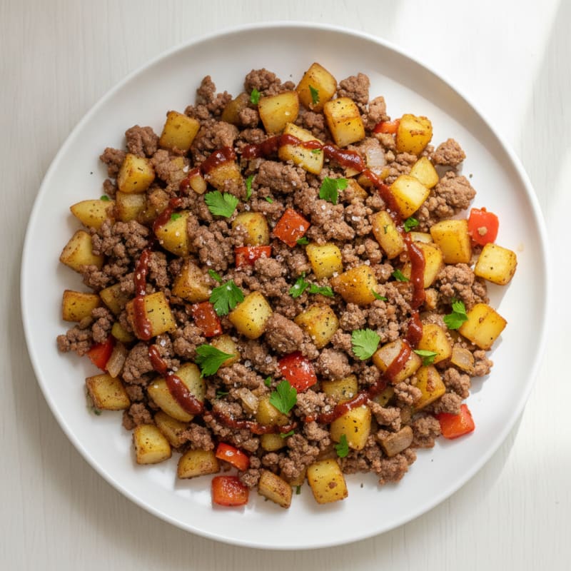 Ground Beef and Potato Hash