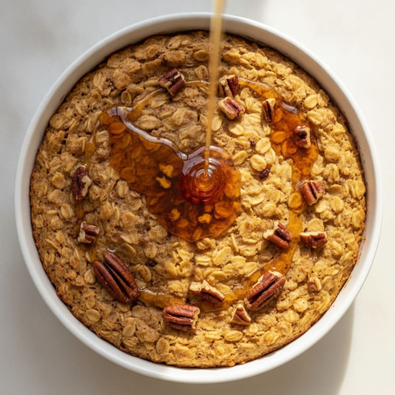 Maple Pecan Baked Oatmeal