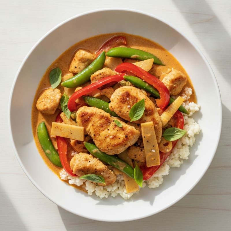 Thai Red Curry with Chicken and Vegetables
