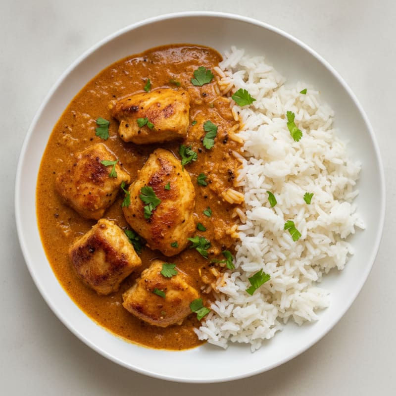 Spiced Butter Chicken with Basmati Rice