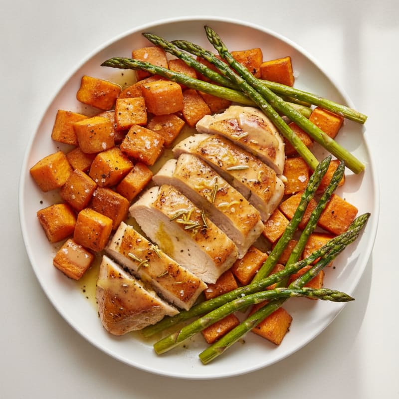 Lemon-Herb Roasted Chicken with Roasted Root Vegetables