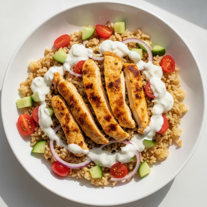 Chicken Shawarma Rice Bowl