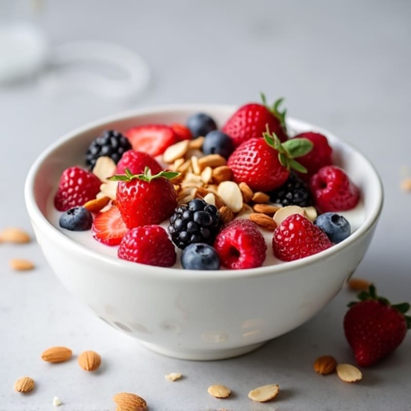 Creamy Greek Yogurt Protein Bowl with Mixed Berries