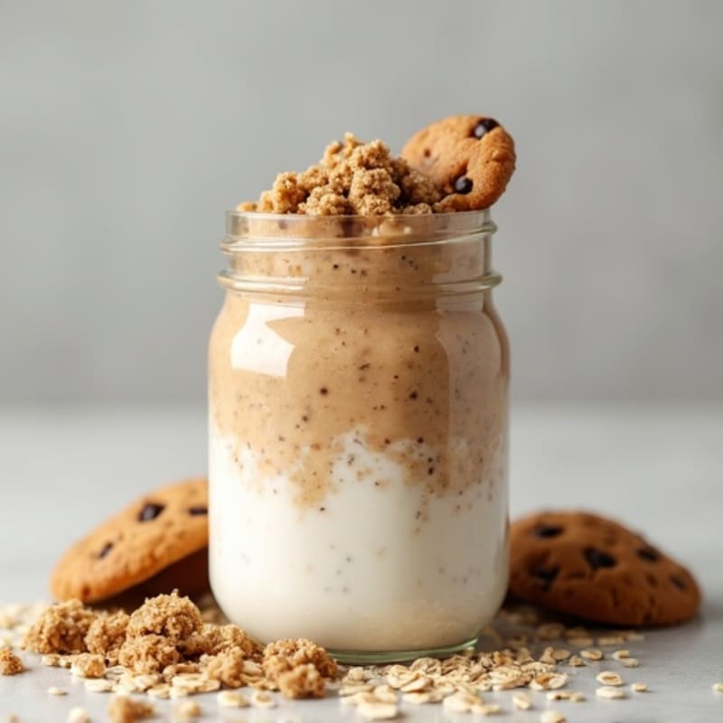 Creamy Protein Cookie Dough Overnight Oats
