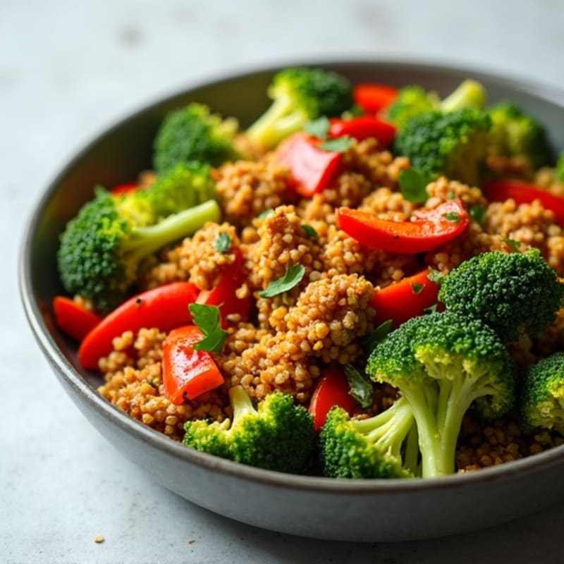Crispy Ground Chicken and Broccoli Stir-Fry