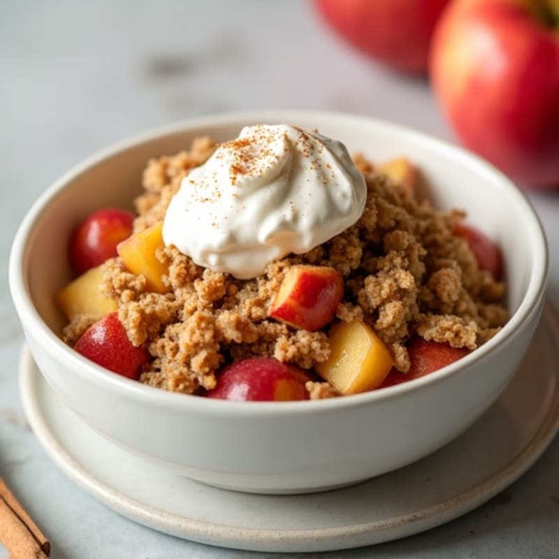 Cinnamon-Spiced Baked Apple Oat Crumble