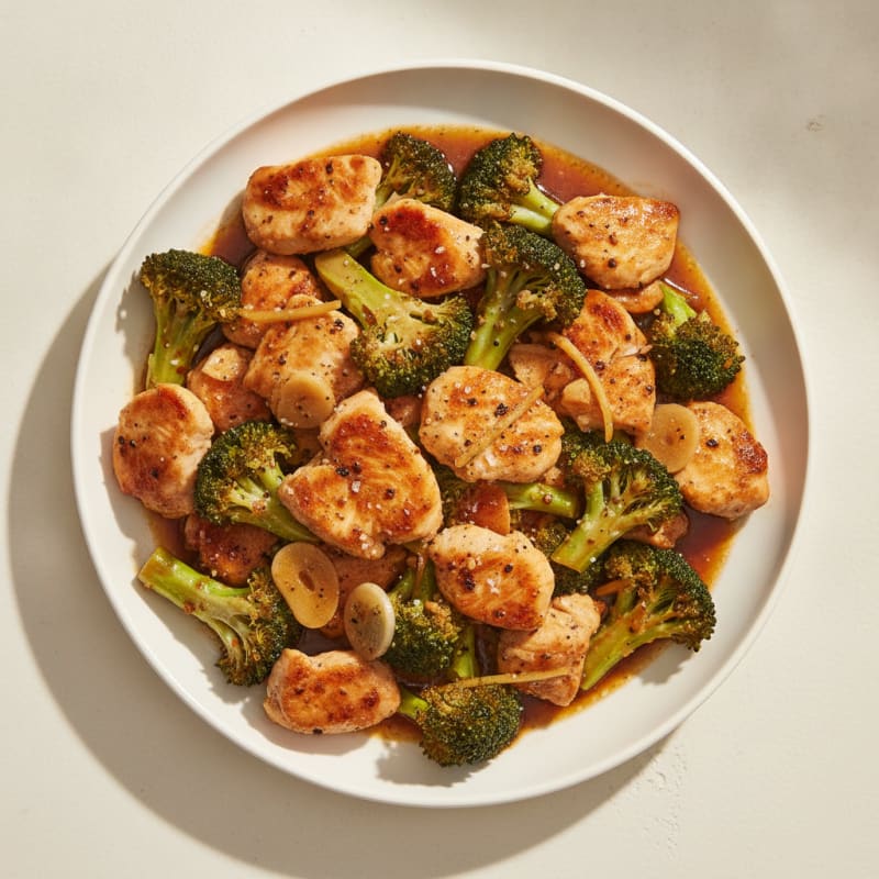 Garlic Chicken and Broccoli Stir-Fry
