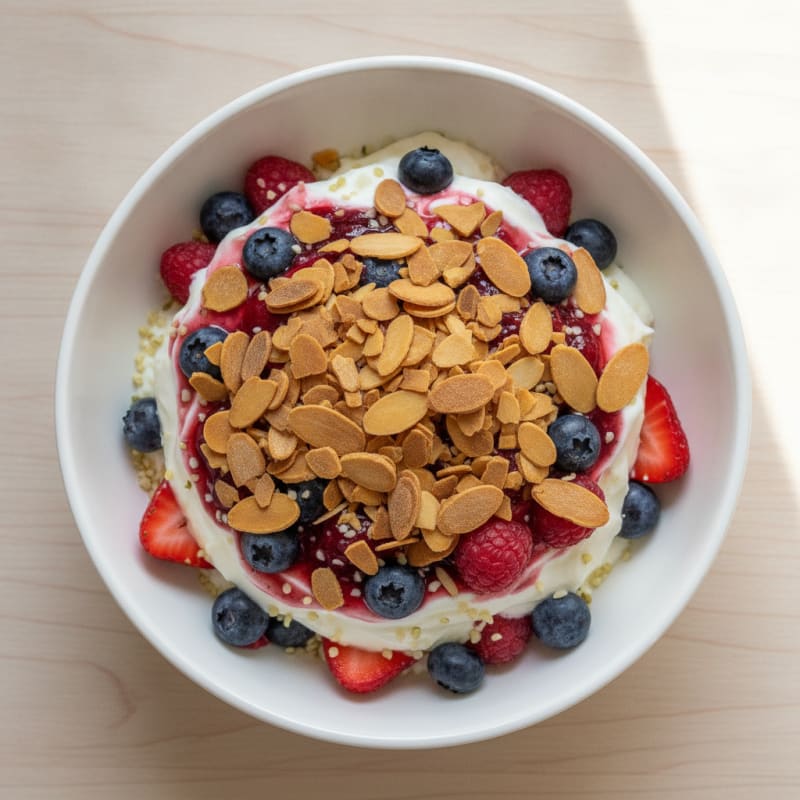 Creamy Greek Yogurt Protein Parfait with Berries