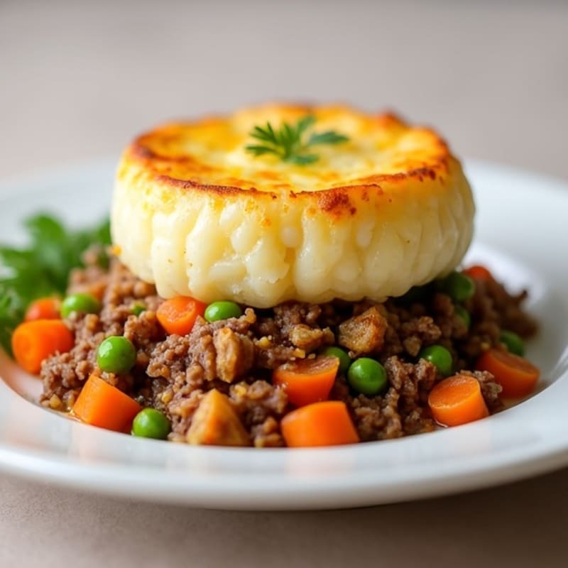 Savory Lean Ground Beef Shepherd's Pie with Creamy Potato Topping