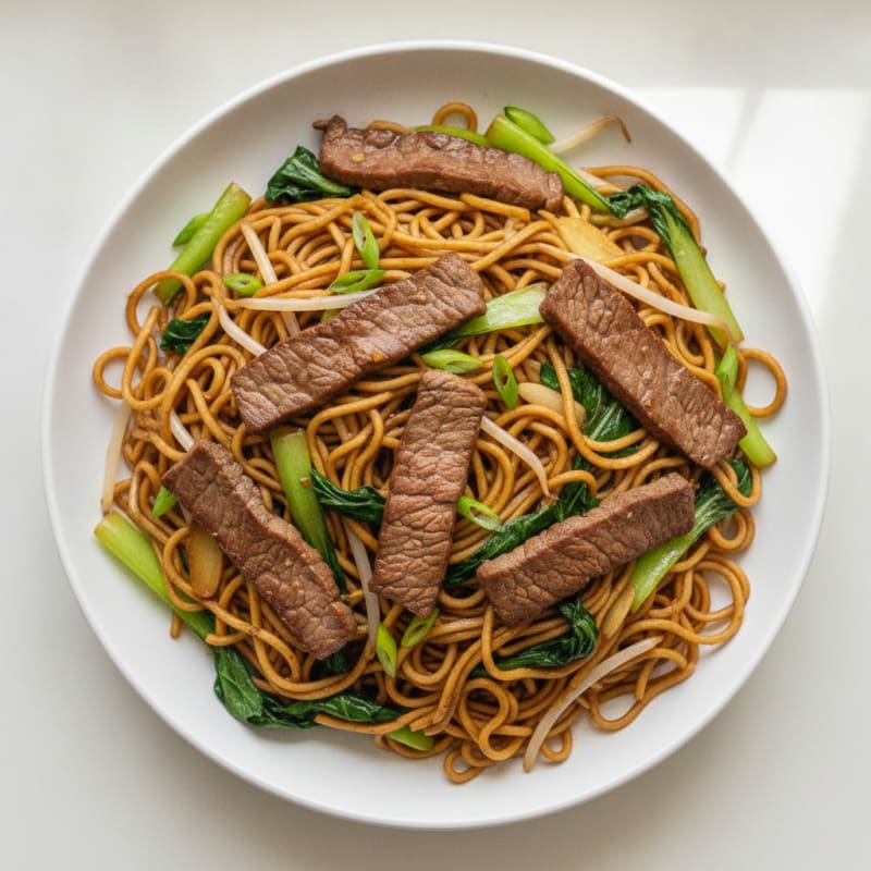 Cantonese Beef Chow Mein
