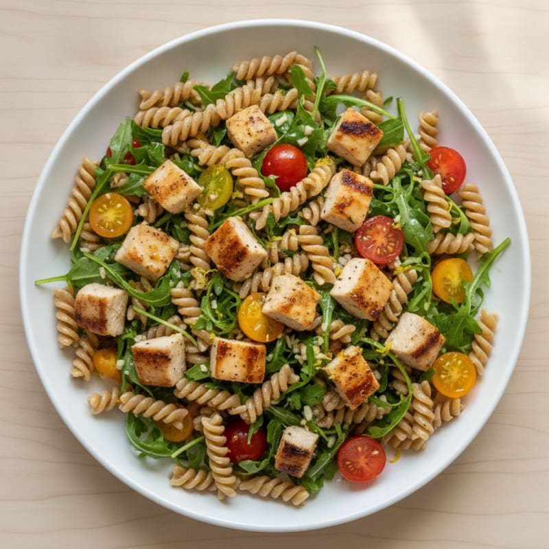 Lemon-Herb Chicken Pasta Salad with Arugula