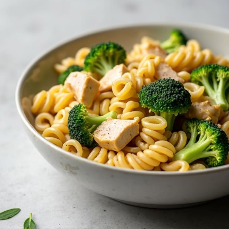 Creamy Baked Chicken and Broccoli Pasta