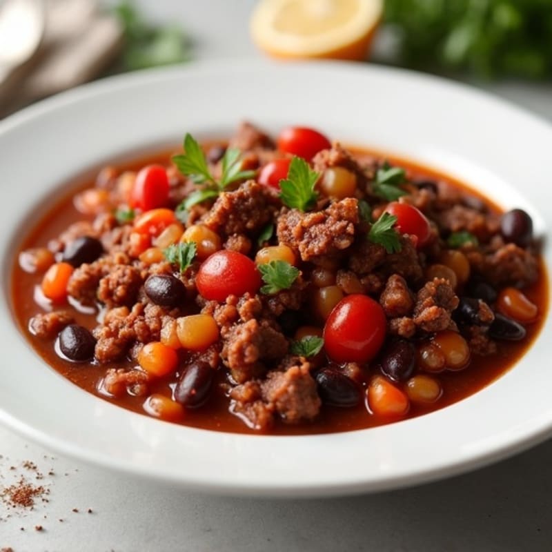 Lean Beef and Bean Homestyle Chili