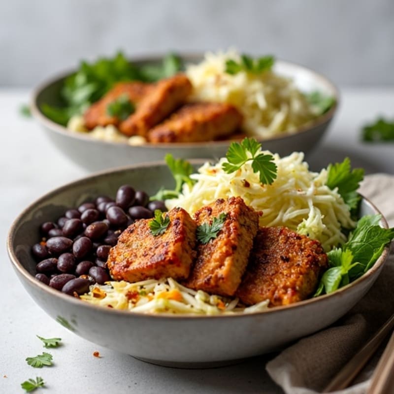 Tender Citrus-Garlic Pork Carnitas Bowls with Crunchy Slaw