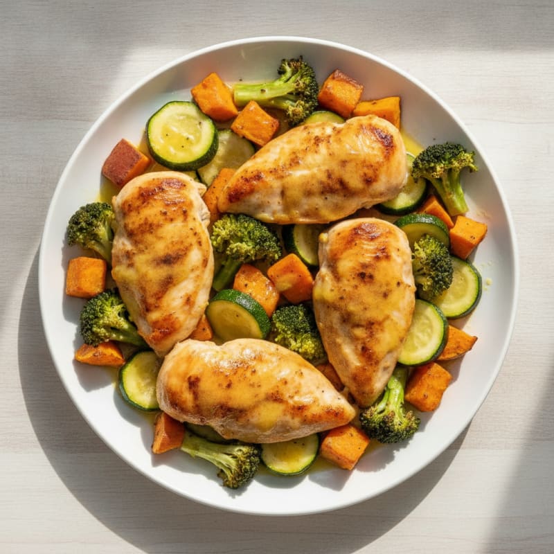 Lemon Herb Baked Chicken and Veggies