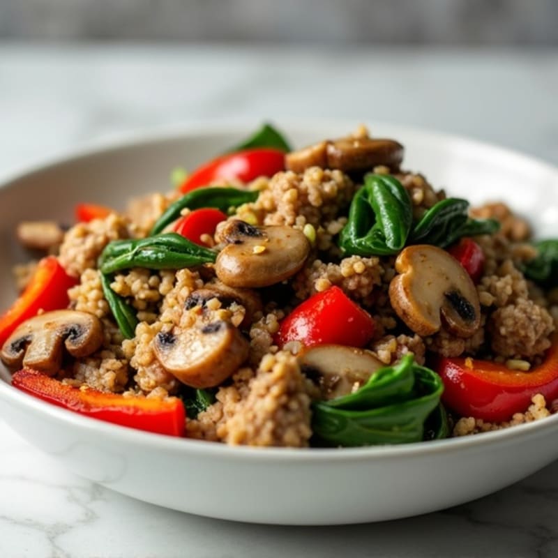 Lean Turkey and Mushroom Skillet Mince