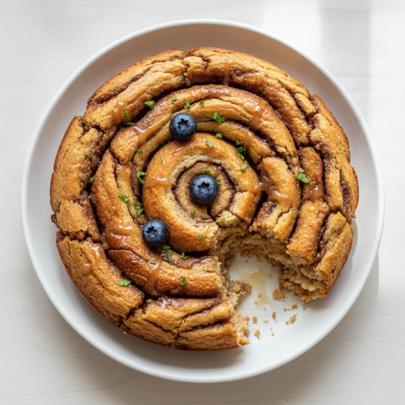 Cinnamon Swirl Protein Baked Oats