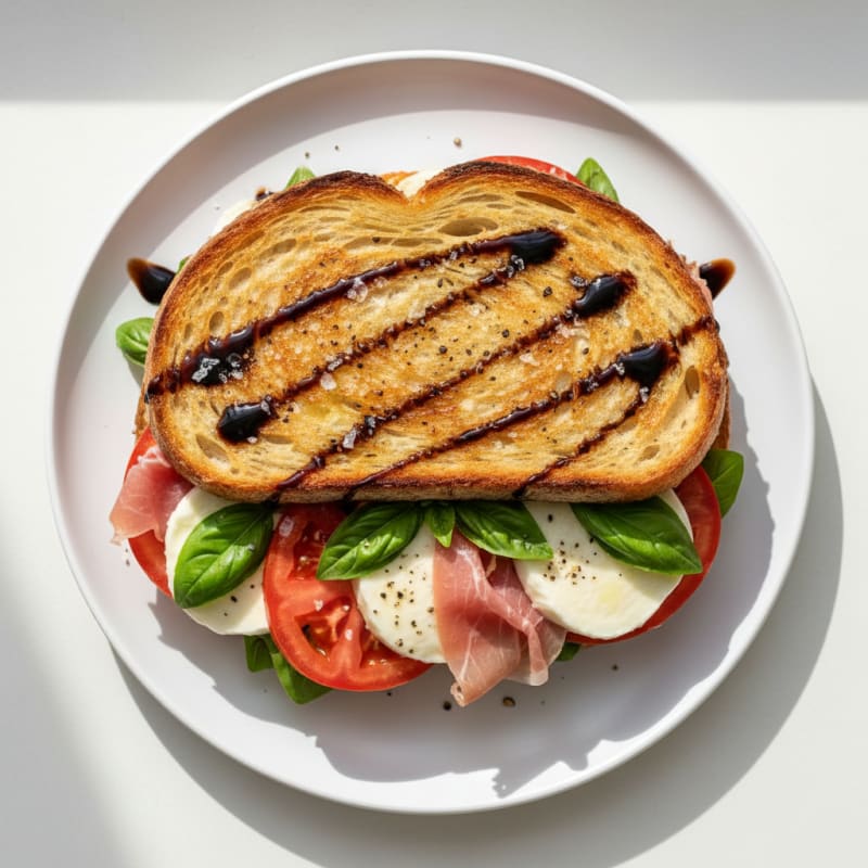Grilled Caprese Prosciutto Sandwich